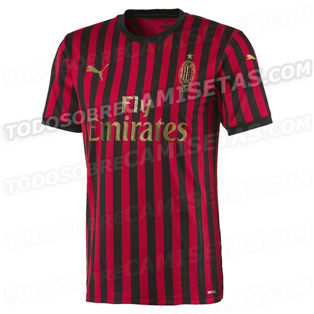 Jersey filtrado del Milan por su 120 aniversario