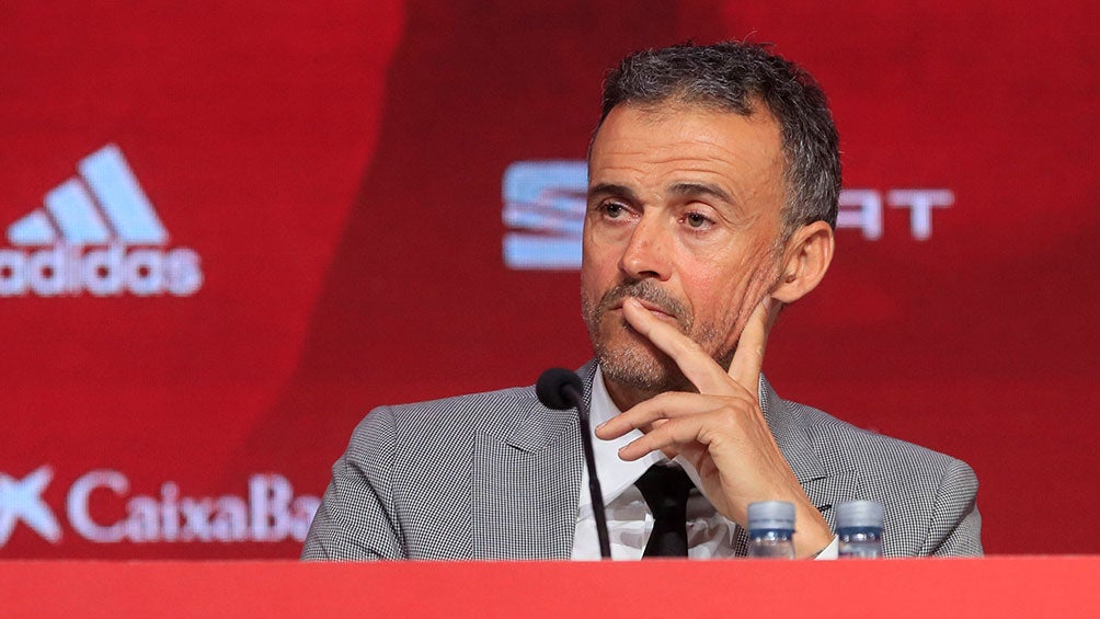 Luis Enrique, en su presentación como DT de España