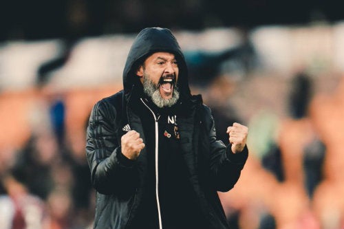 Nuno Espírito Santo durante un partido de los Wolves