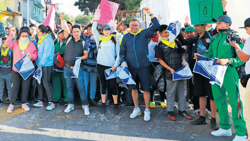 Los participantes en la línea de salida 