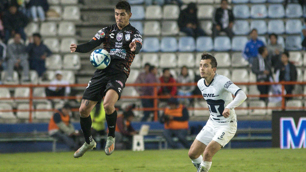 Guzmán en la última fecha ante Pumas 