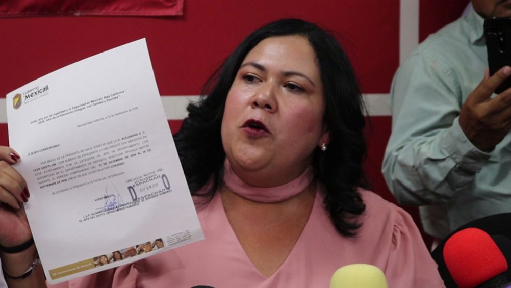 La senadora Alejandra León Gastélum