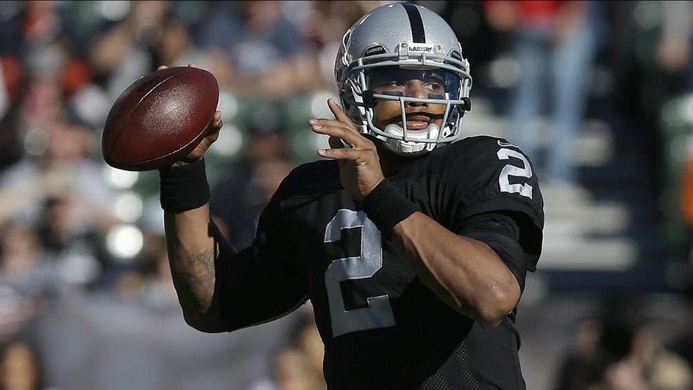 Terrelle Pryor cuando era quarterback de los Raiders