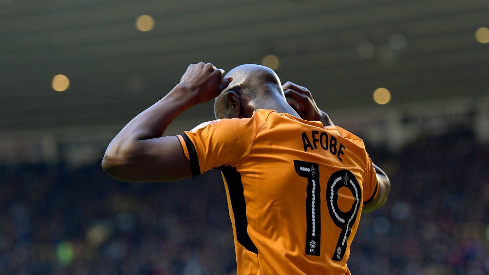 Afobe en su época en el Wolverhamton 