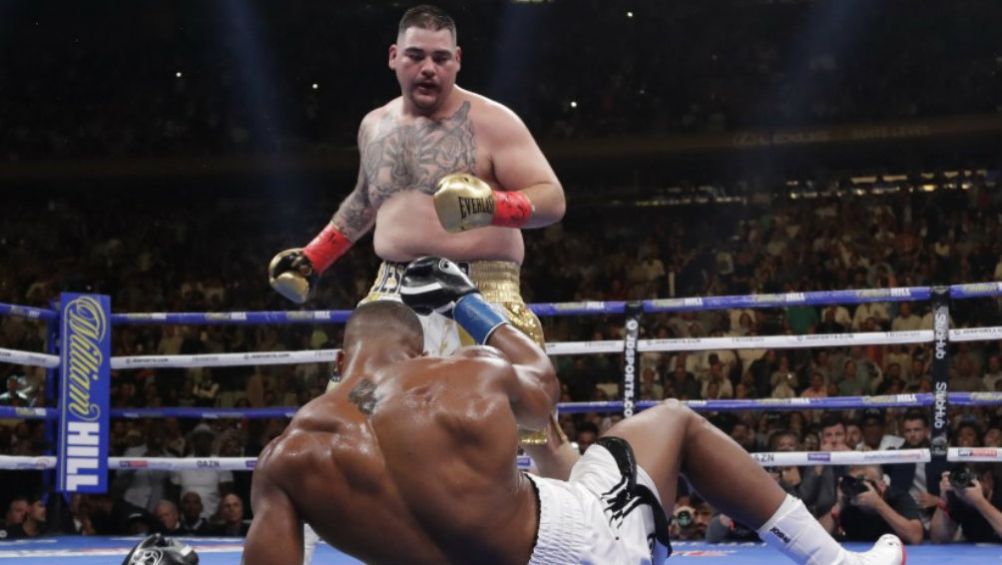 Andy Ruiz, durante una pelea