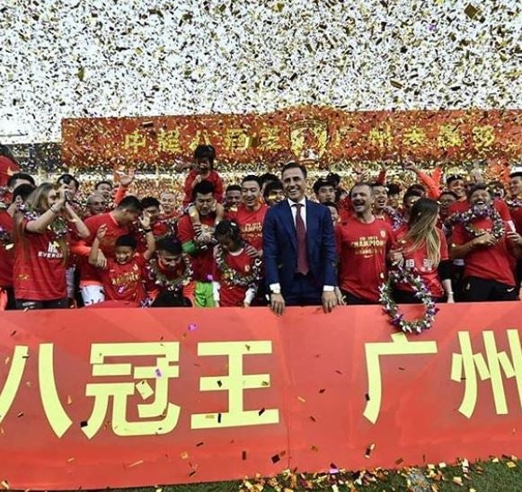 El Guangzhou Evergrande festeja una anotación