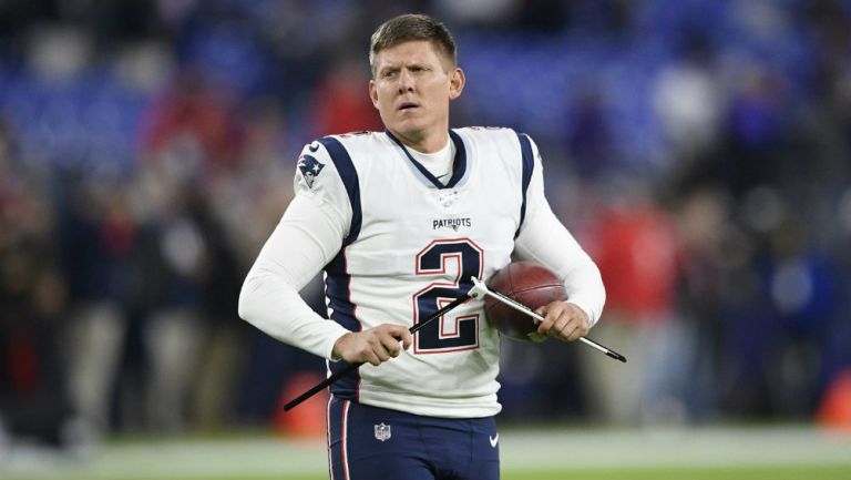 Nick Folk jugando con los Patriots