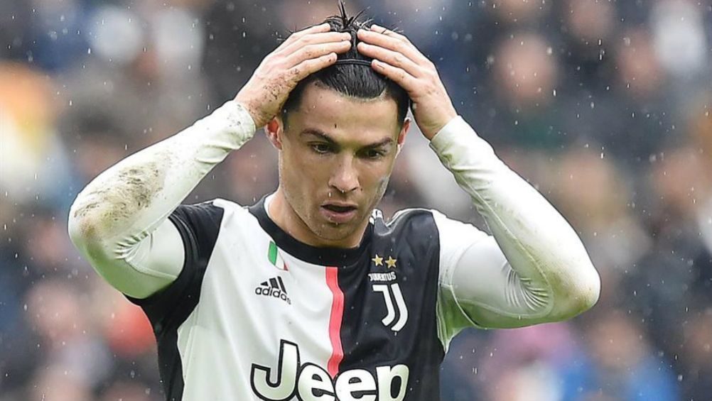 Cristiano, en un partido de la Juventus