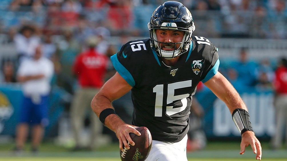 Minshew, durante el partido contra Tampa Bay