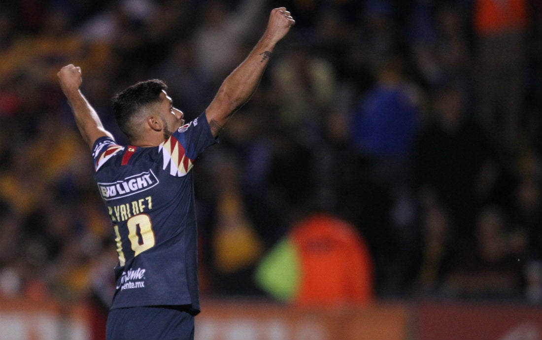 Bruno Valdez celebrando el pase a Semifinales del América