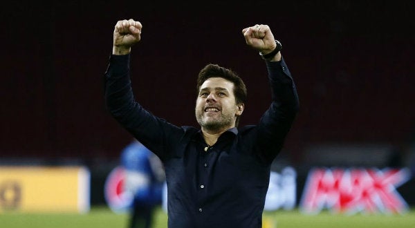 Mauricio Pochettino celebra un triunfo del Tottenham