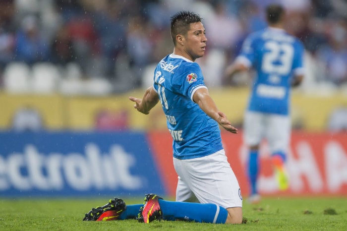 Cristaldo, en su etapa como jugador del Cruz Azul