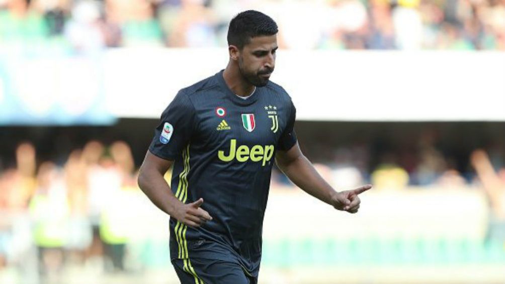 Sami Khedira en acción con la Juventus