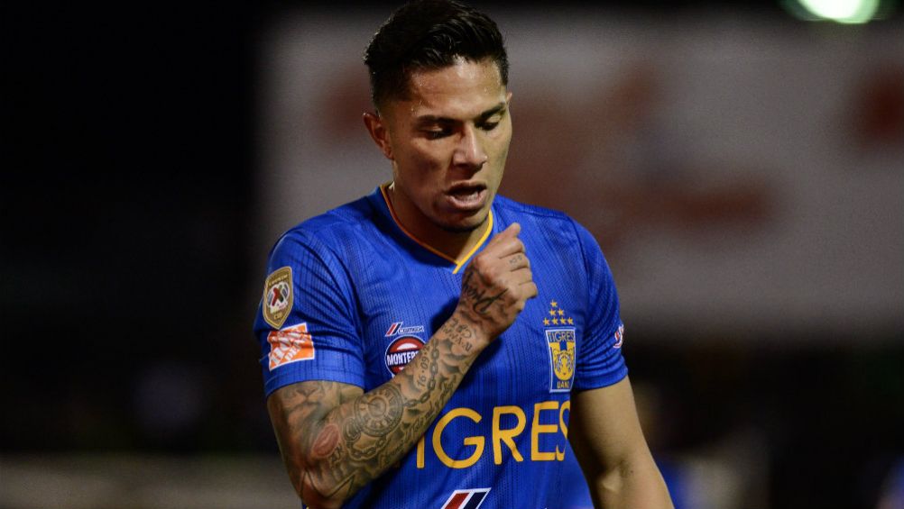 Salcedo, en un partido de Tigres