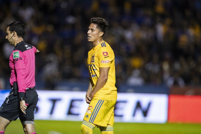 Salcedo, durante el partido ante América