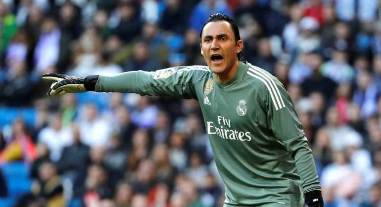 Keylor Navas cuando jugaba en el Real Madrid