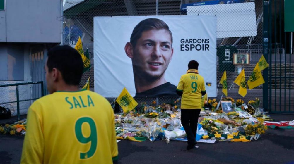 El altar a Emiliano Sala en Nantes