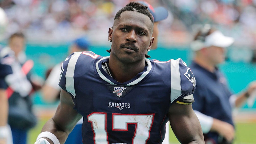 Antonio Brown, en un partido con los Patriots