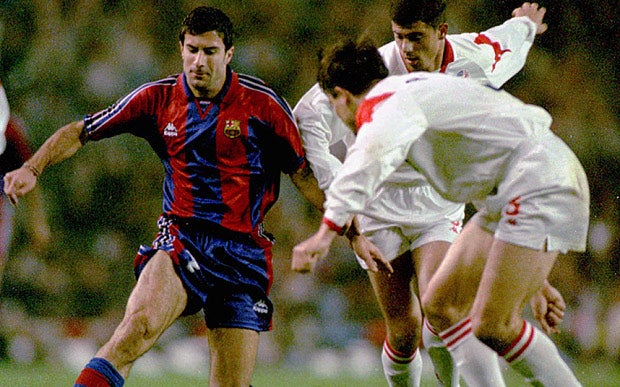 Figo, en su etapa como jugador del Barcelona