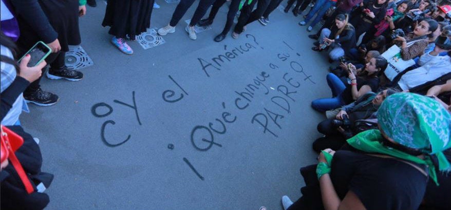 El mensaje de las manifestantes para el América