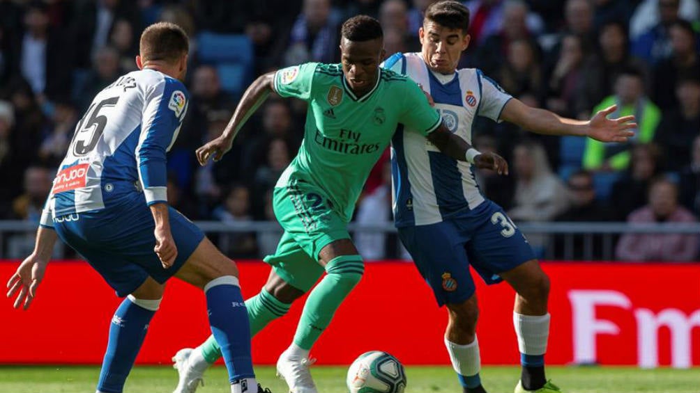 Vinicius Jr. en el juego ante el Espanyol 