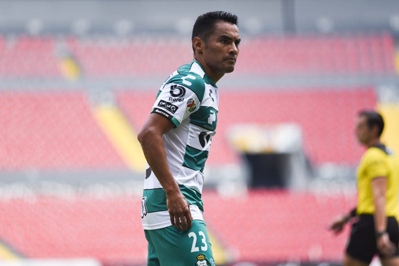 'Gallito' Vázquez durante un juego de Santos