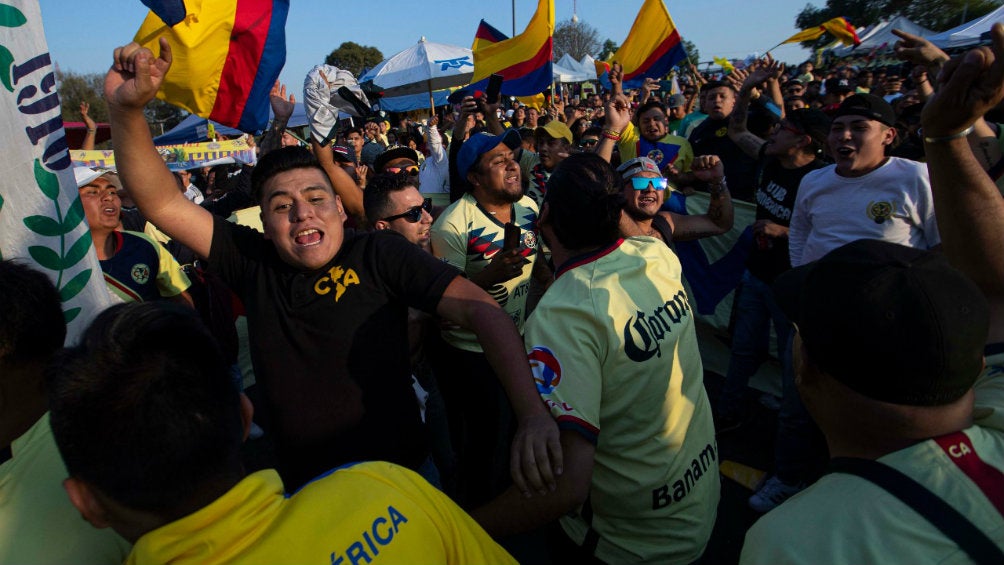 Afición de América previo al partido ante Morelia