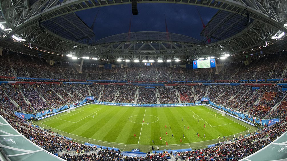 El estadio de San Petersburgo, sede de la Final de Champions 2021