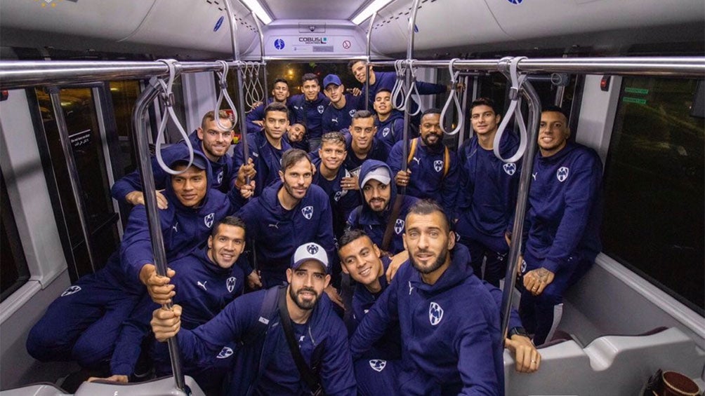 Jugadores de Rayados, en Qatar