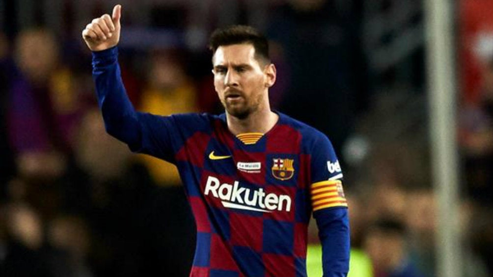 Messi, en un partido del Barcelona