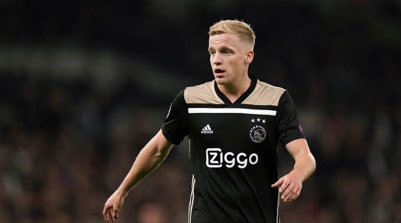 van de Beek, en un partido del Ajax