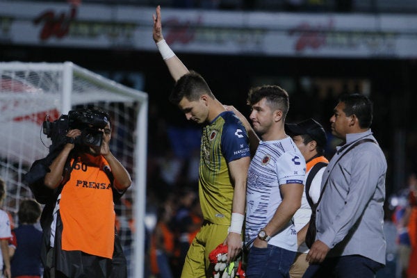 Sebastián Jurado en su último partido con Veracruz en el Luis 'Pirata' Fuente