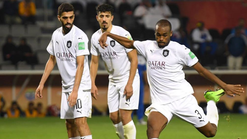 Jugadores del Al-Sadd en el partido ante Hienghène Sport