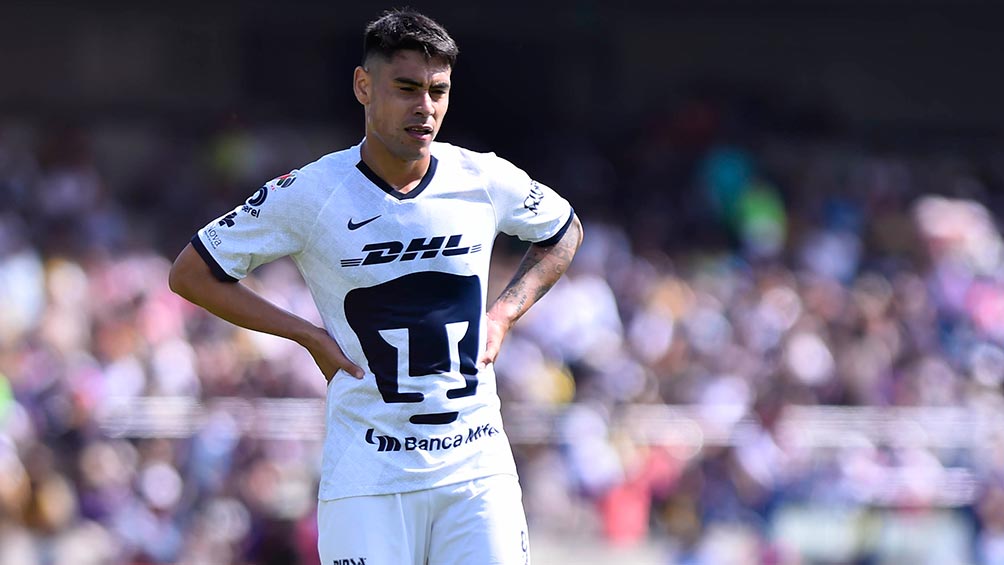 Felipe Mora lamenta la derrota de Pumas