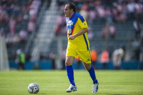 Cuauhtémoc Blanco durante un juego de leyendas