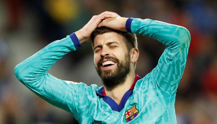 Piqué, en el partido ante Real Sociedad