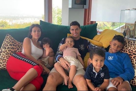 Cristiano convive con su familia