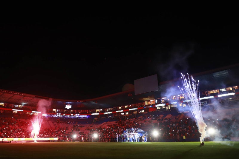 Estadio Hidalgo previo a la presentación del Chaco Giménez