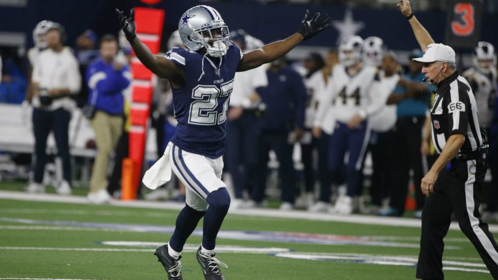 Jourdan Lewis, celebra en el partido ante Rams