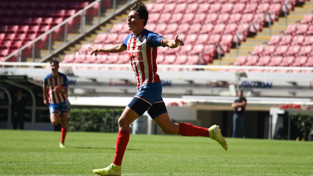 Gabriel Martínez, en un partido de Chivas