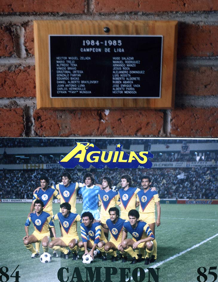 Integrantes del América Campeón de la Temporada 1984-85