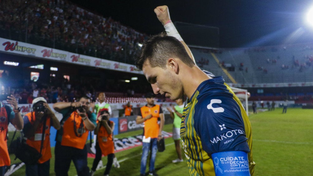 Sebastián Jurado después del partido entre Veracruz y Puebla