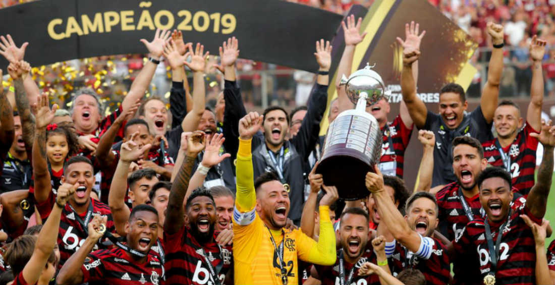 Flamengo levantando la Libertadores 