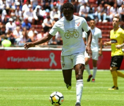 Anderson Julio durante un partido con la LDU de Quito