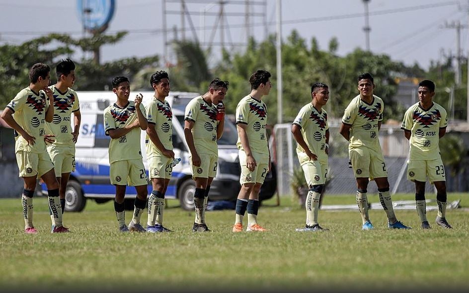 Los jóvenes americanistas cuando fueron eliminados del torneo 