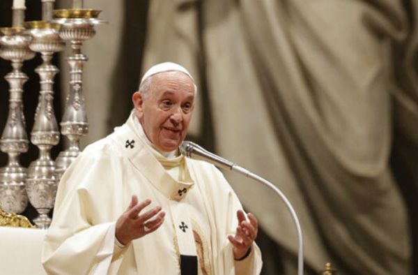 El Papa Francisco durante una misa 