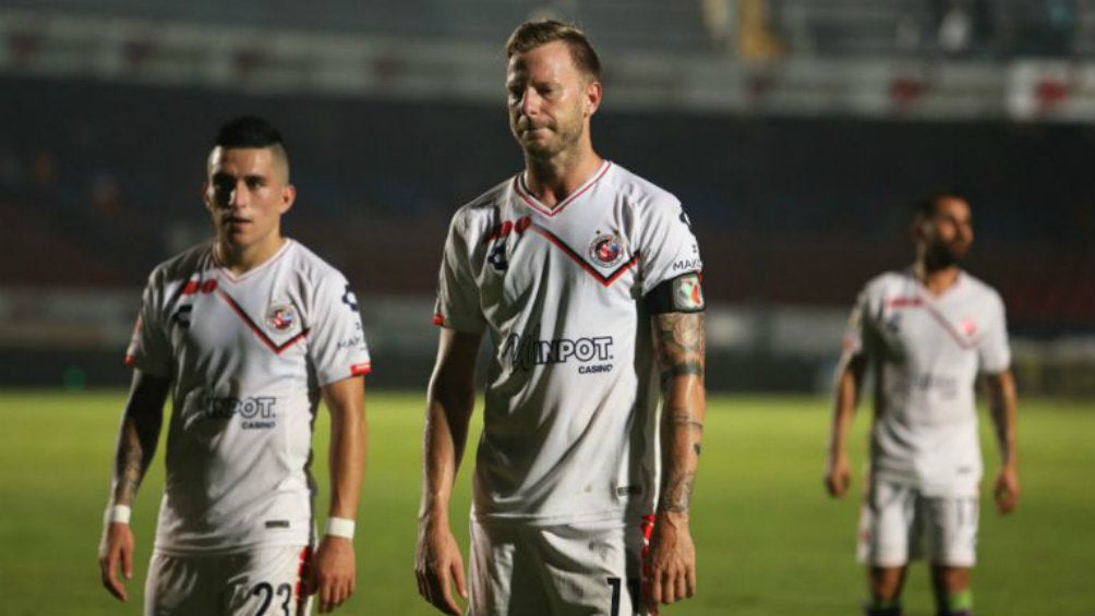 Cristian Menéndez tras perder un juego con el Veracruz 