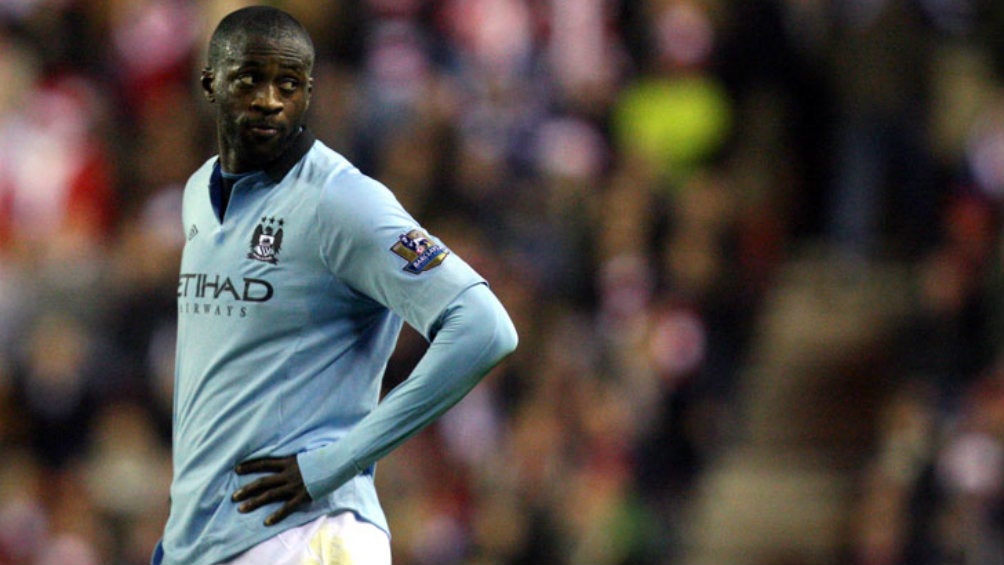 Yaya Touré, durante un juego con el Manchester City