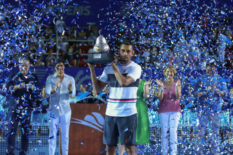 Nick Kyrgios alzó el título en el pasado Abierto de Acapulco