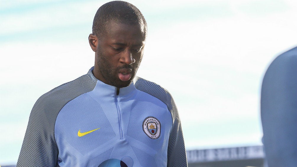 Yaya Touré, previo a un entrenamiento